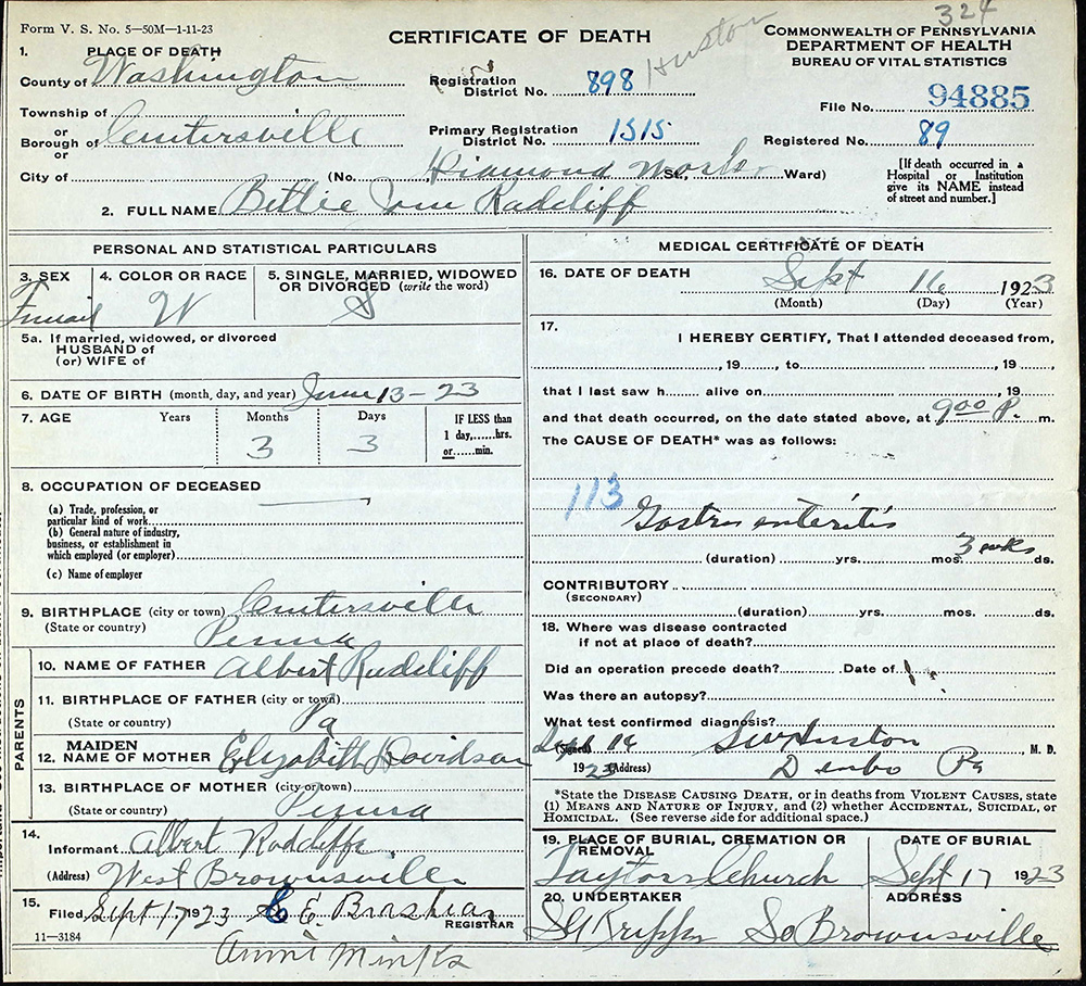 death cert
